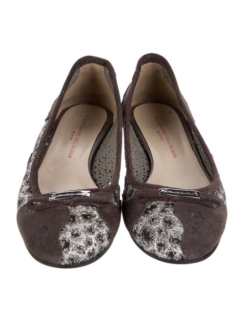 Alessandro Dell'Acqua Suede Ballet Flats