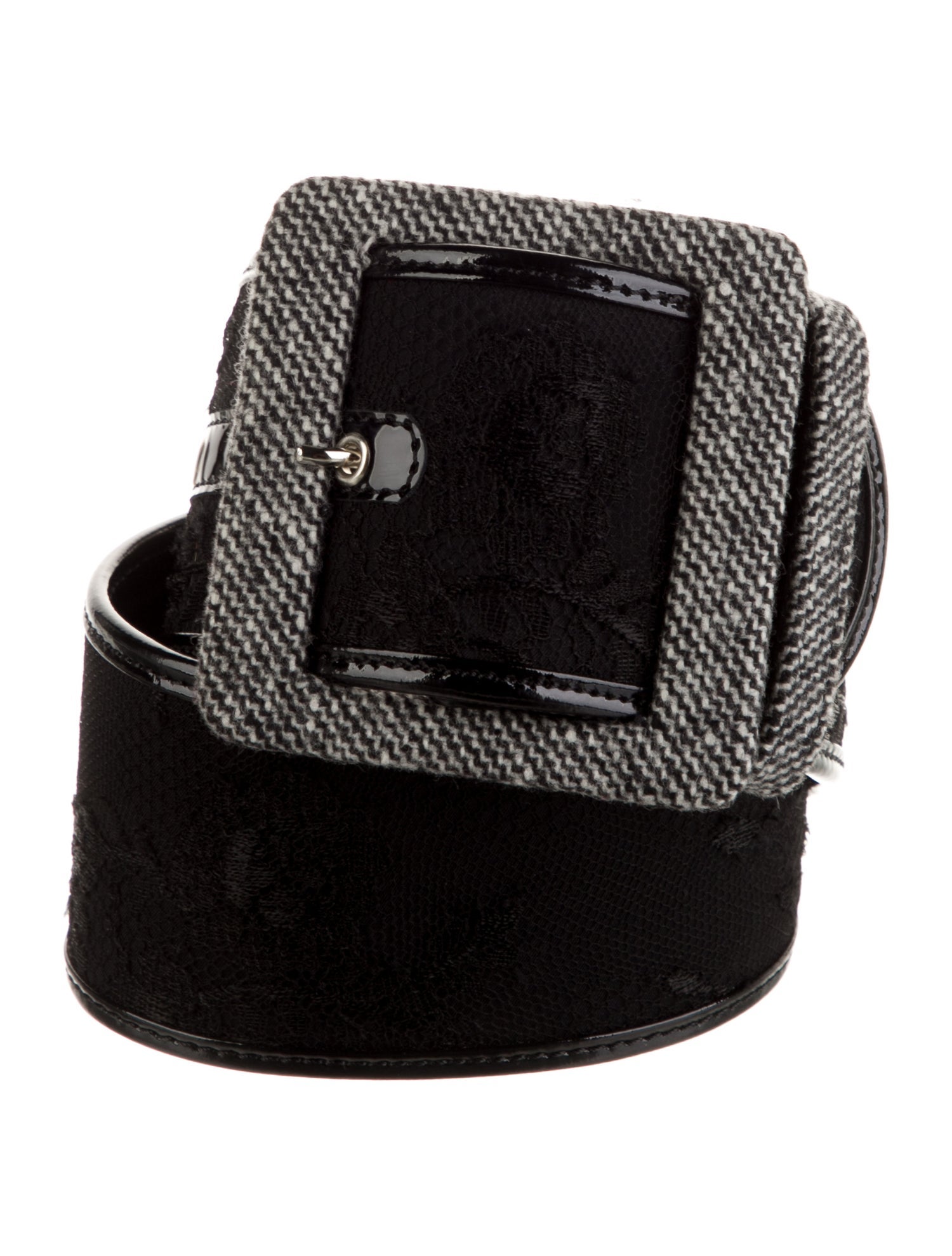 Alessandro Dell'Acqua Wide Leather Waist Belt