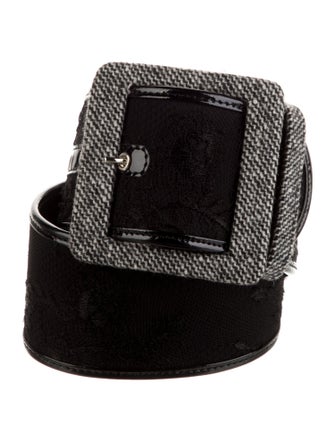Alessandro Dell'Acqua Wide Leather Waist Belt