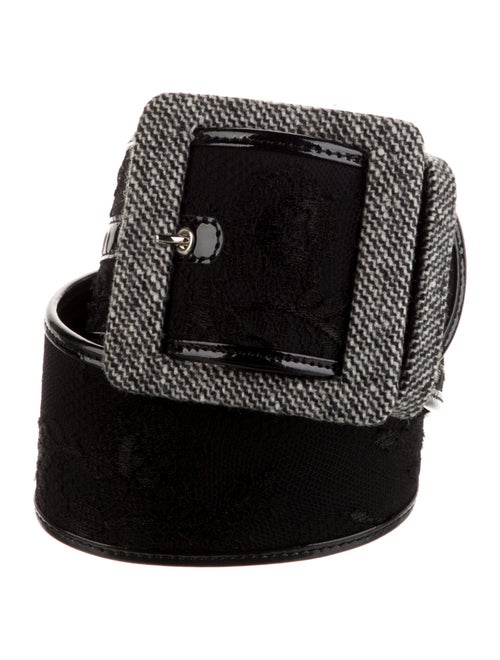Alessandro Dell'Acqua Wide Leather Waist Belt