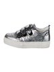 Alessandro Dell'Acqua Leather Glitter Accents Sneakers