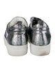 Alessandro Dell'Acqua Leather Glitter Accents Sneakers