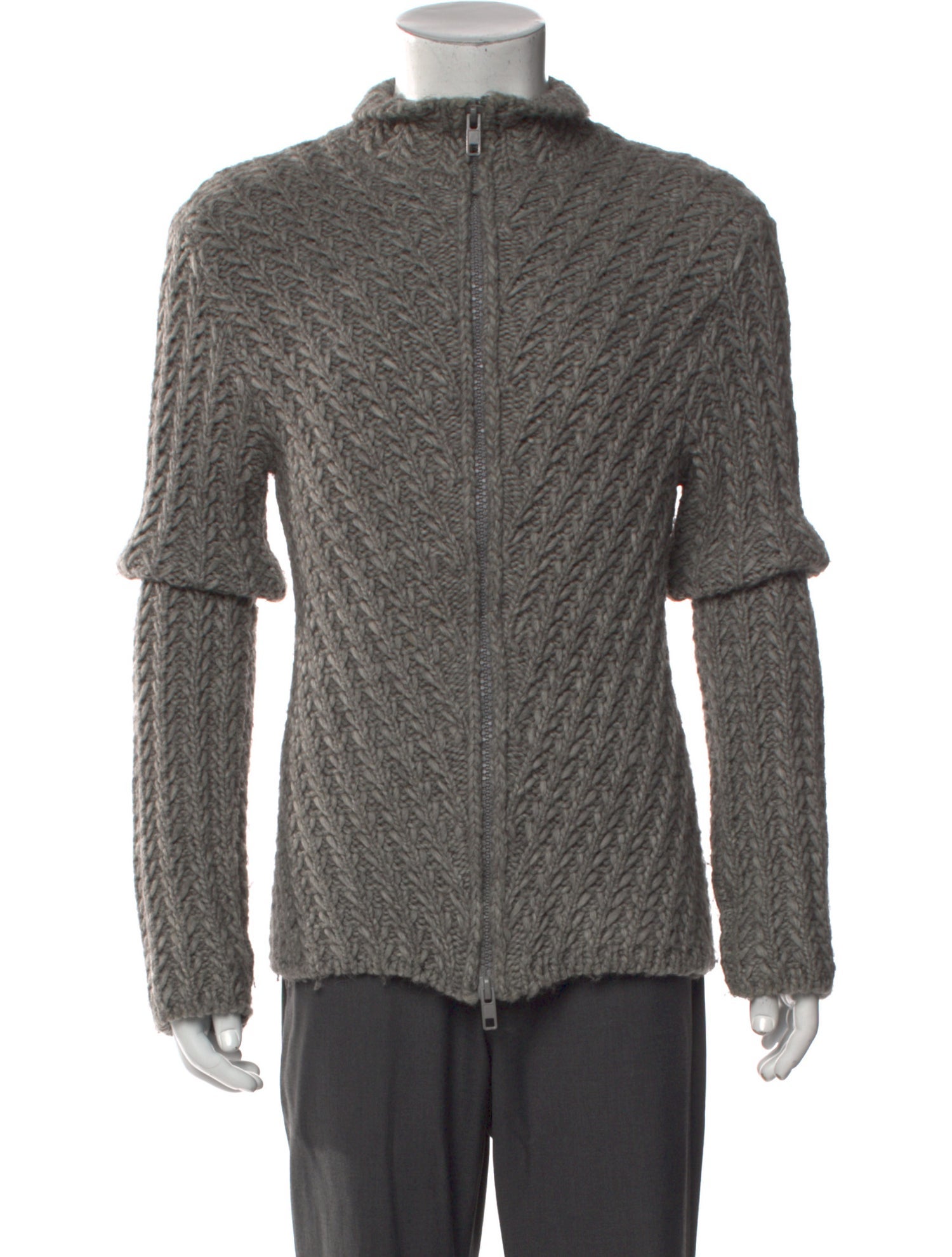 Alessandro Dell'Acqua Virgin Wool Turtleneck Cardigan