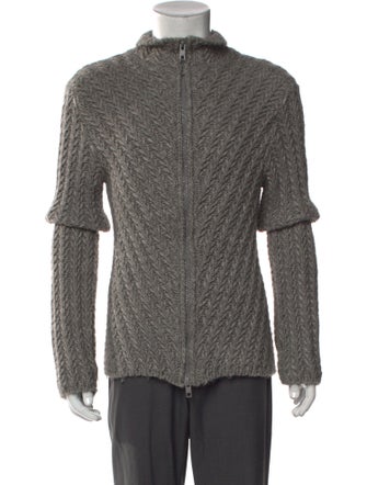 Alessandro Dell'Acqua Virgin Wool Turtleneck Cardigan