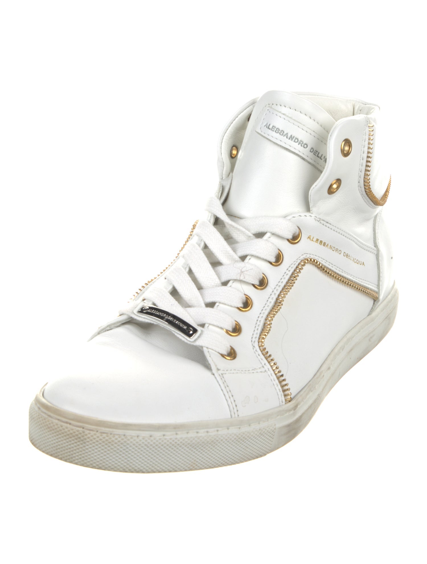 Alessandro Dell'Acqua Leather Sneakers