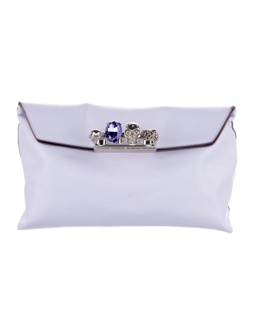 Alexander McQueen Knuckle Duster Fold-Over Clutch
