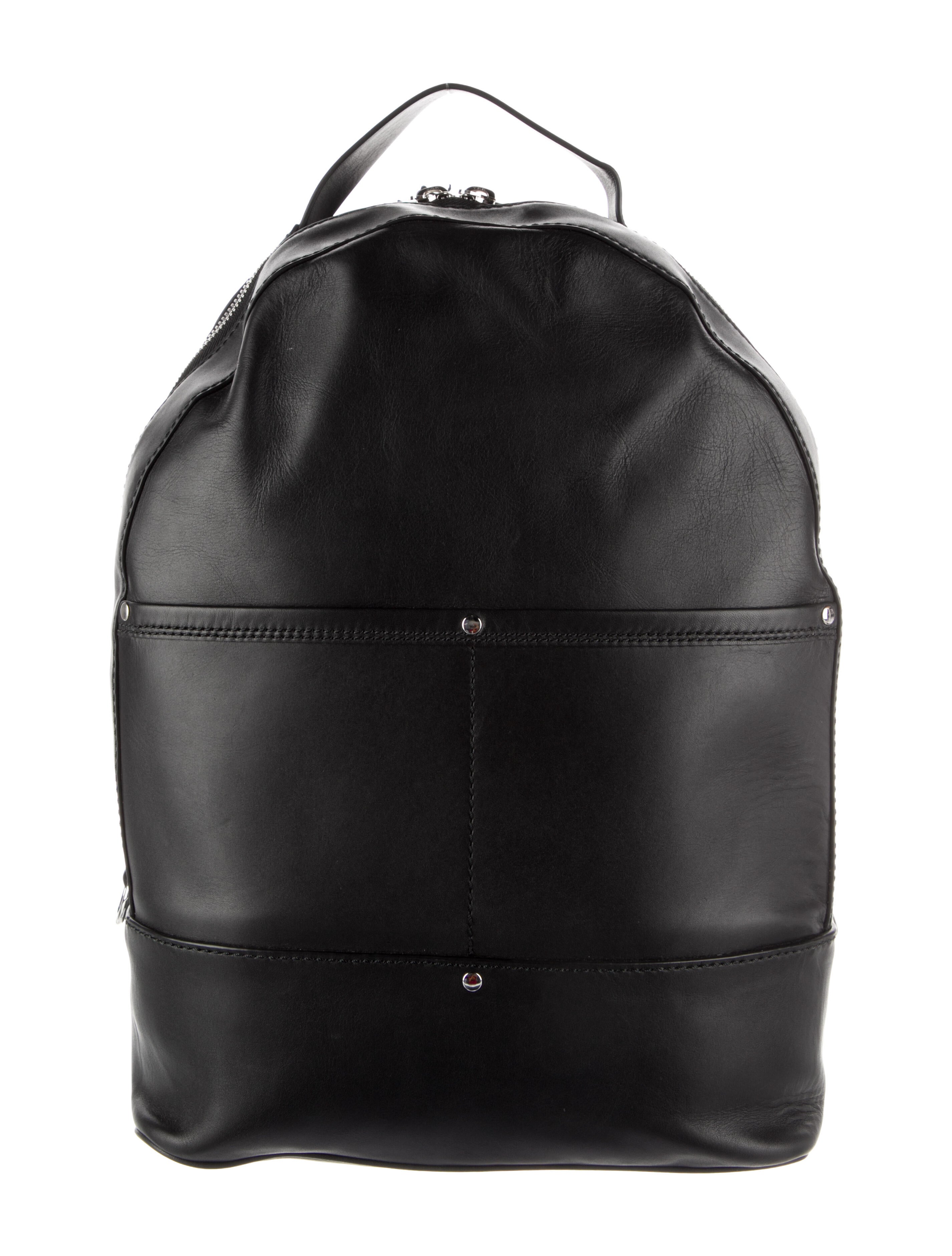 Alexander McQueen Leather Backpack Black Backpacks, Handbags