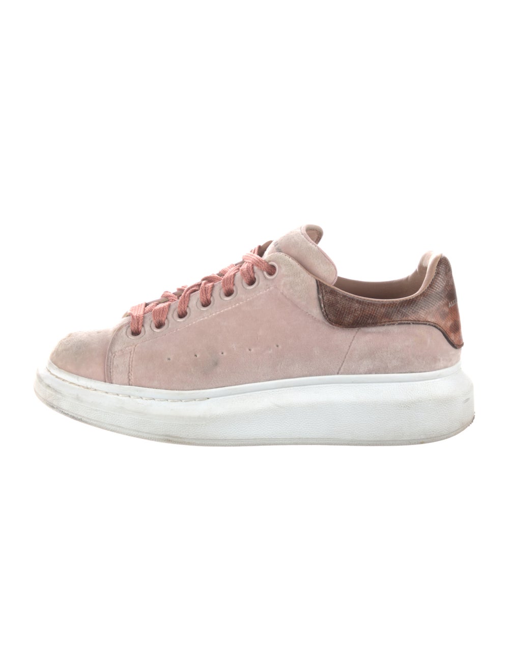 Alexander McQueen Velvet Animal Print Sneakers - image 1