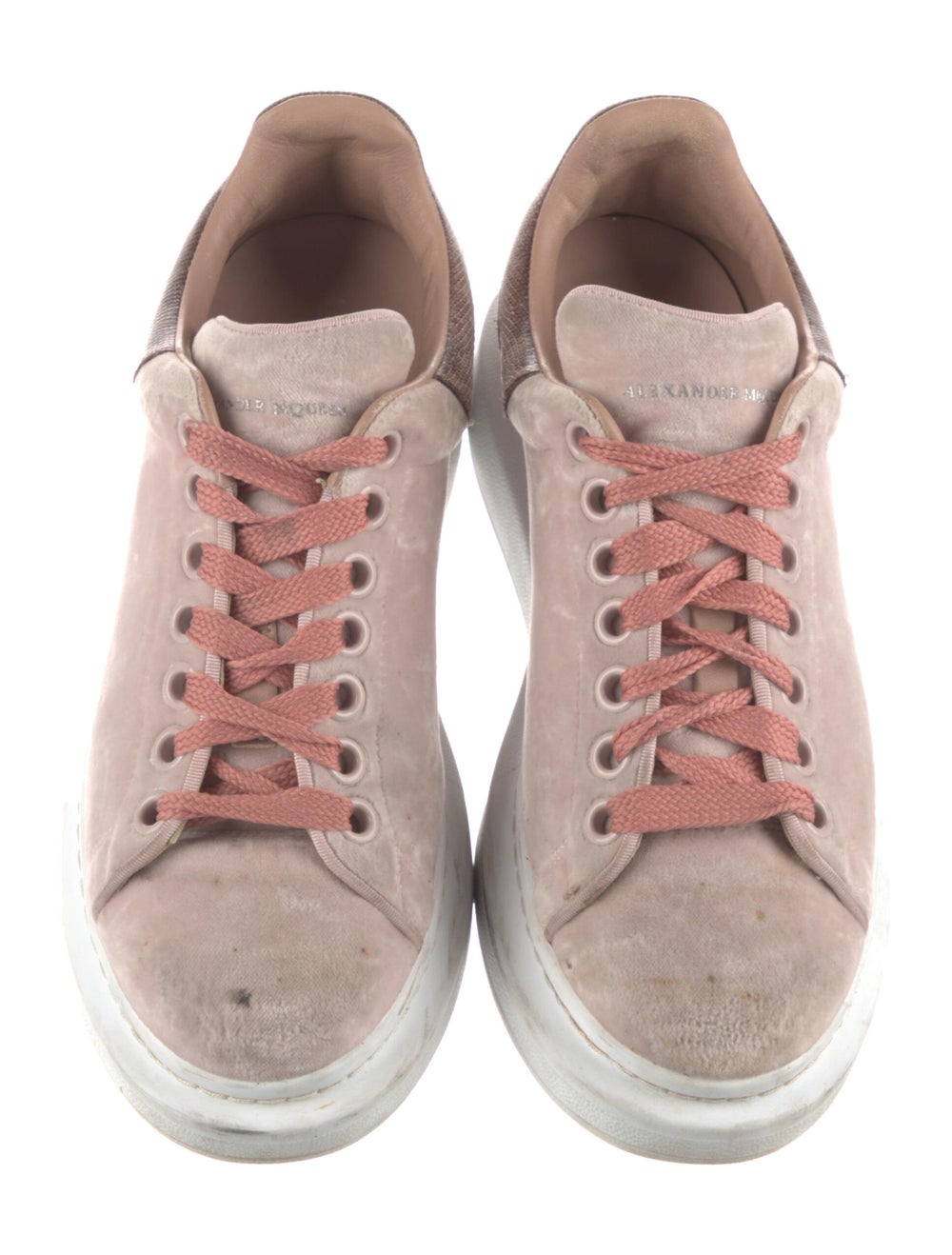 Alexander McQueen Velvet Animal Print Sneakers - image 3