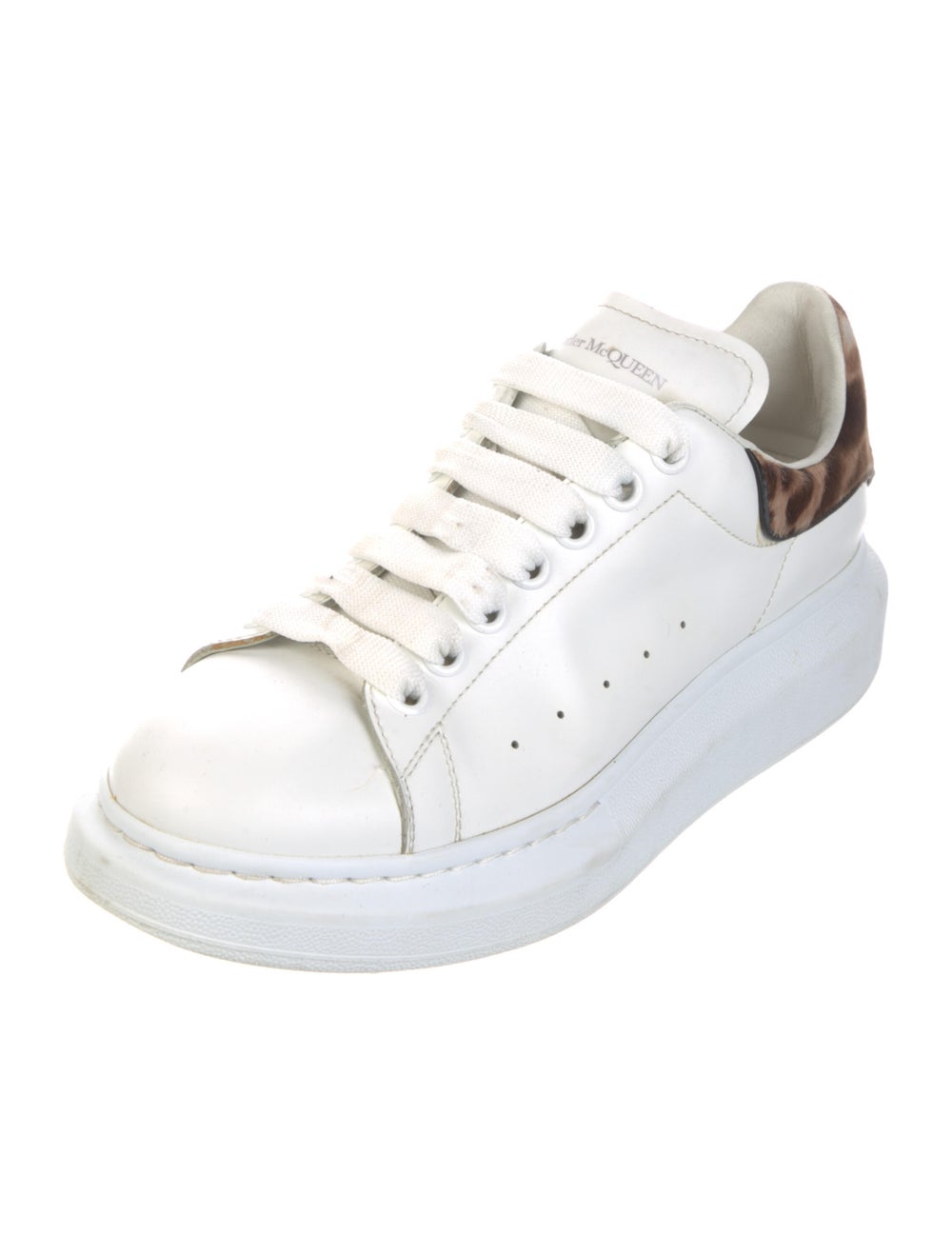 Alexander McQueen Leather Animal Print Sneakers - image 2