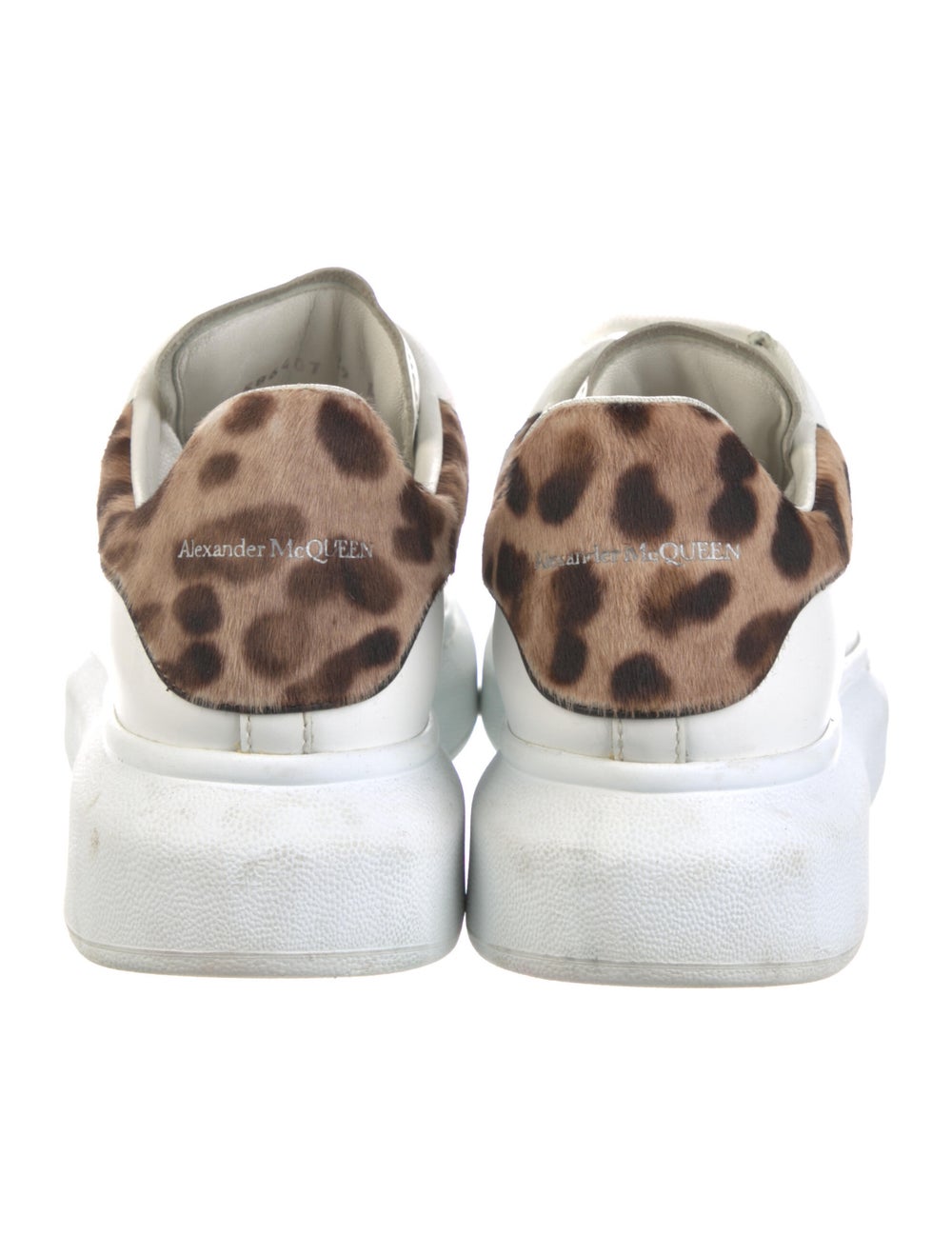 Alexander McQueen Leather Animal Print Sneakers - image 4