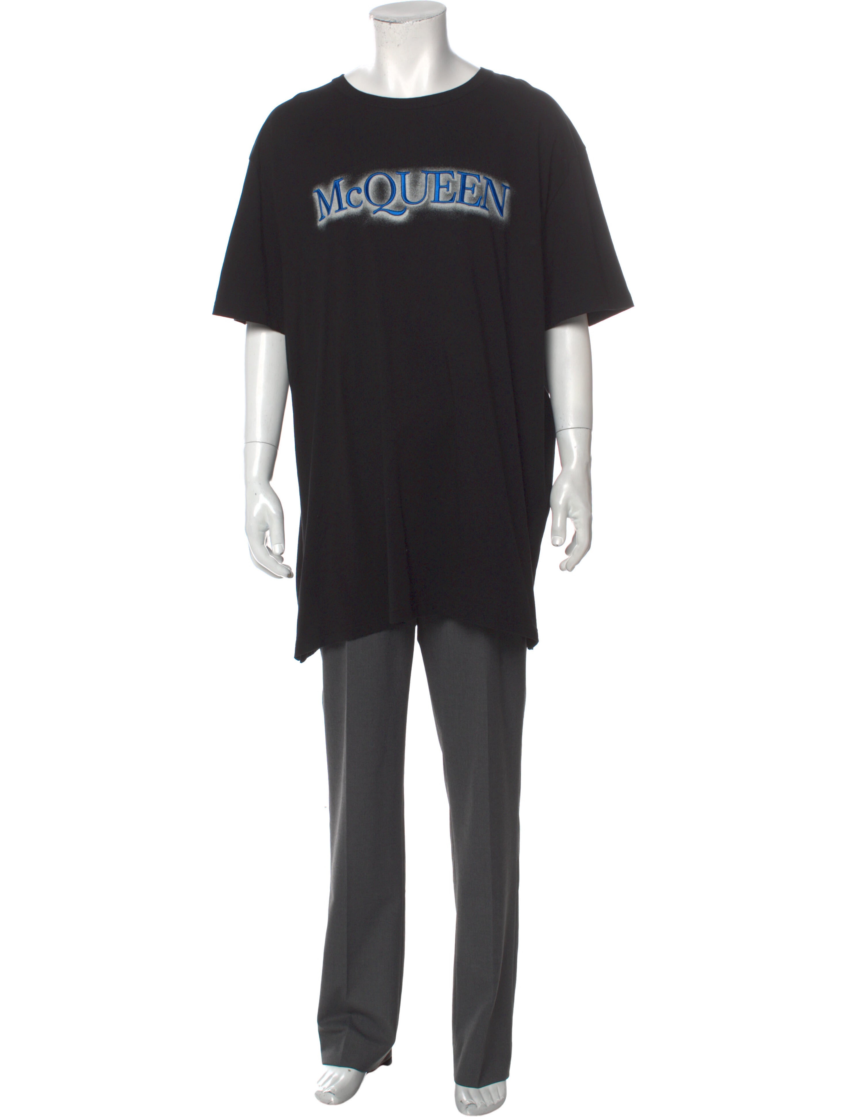 Alexander McQueen 2022 Graphic Print TShirt Black TShirts, Clothing