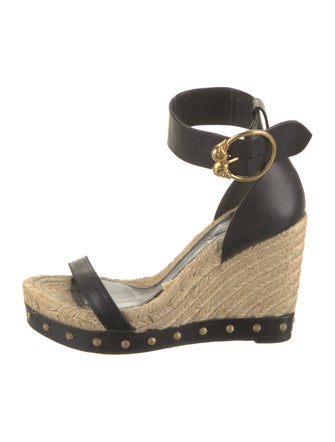 Alexander McQueen Skull Leather Espadrilles