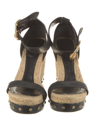 Alexander McQueen Skull Leather Espadrilles