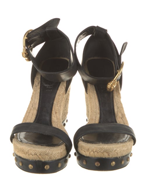 Alexander McQueen Skull Leather Espadrilles