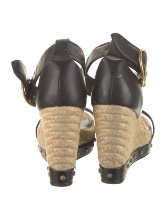 Alexander McQueen Skull Leather Espadrilles