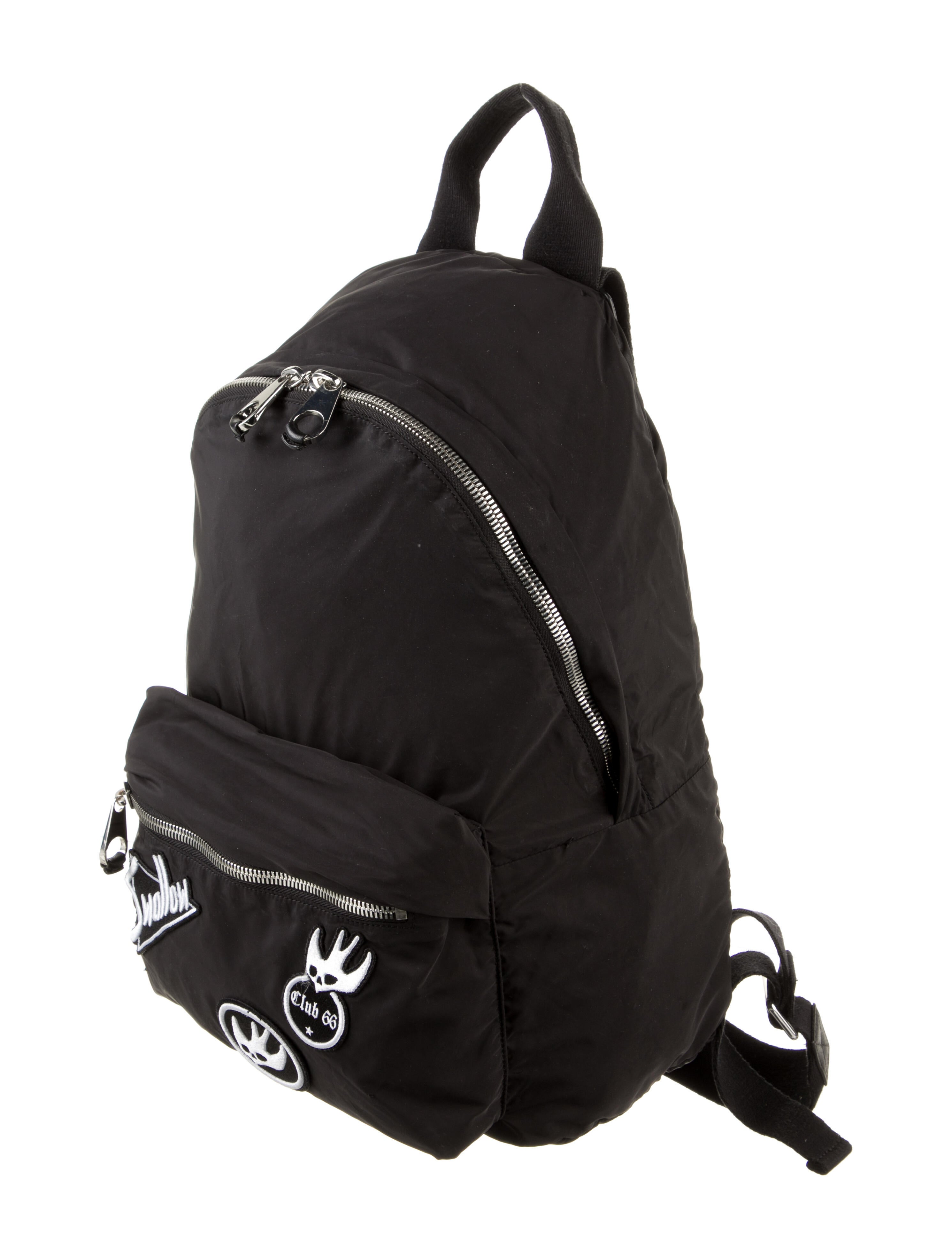 Alexander McQueen Nylon Backpack Black Backpacks, Handbags