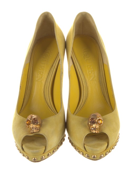Alexander McQueen Skull Suede Pumps