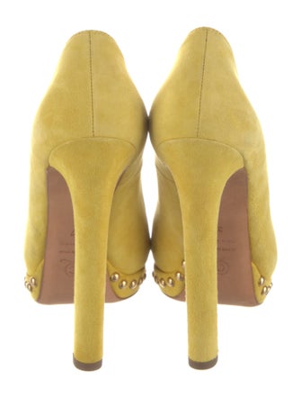 Alexander McQueen Skull Suede Pumps