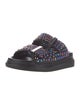 Alexander McQueen Leather Printed Slides