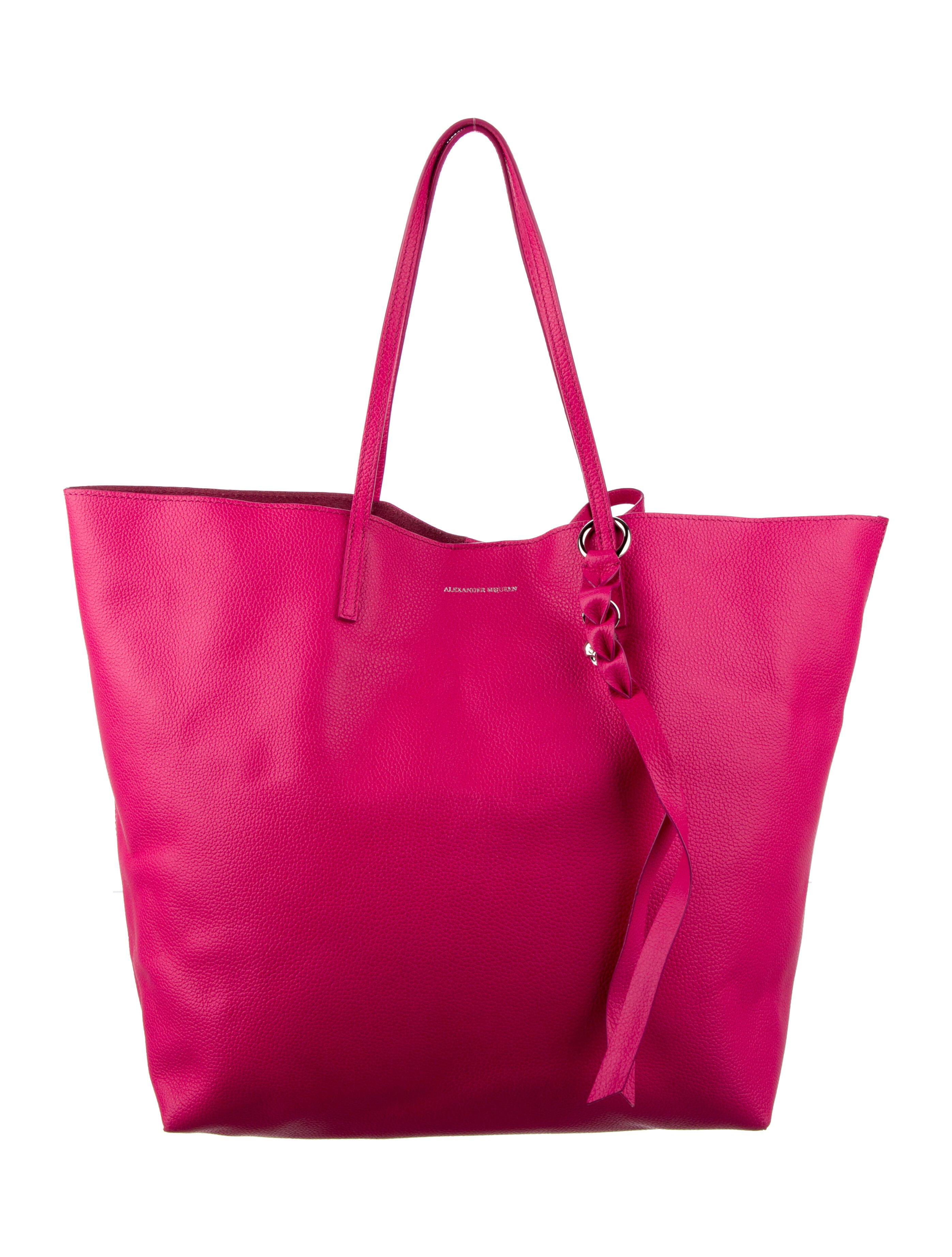 Alexander McQueen Leather Tote Bag Pink Totes, Handbags ALE158352