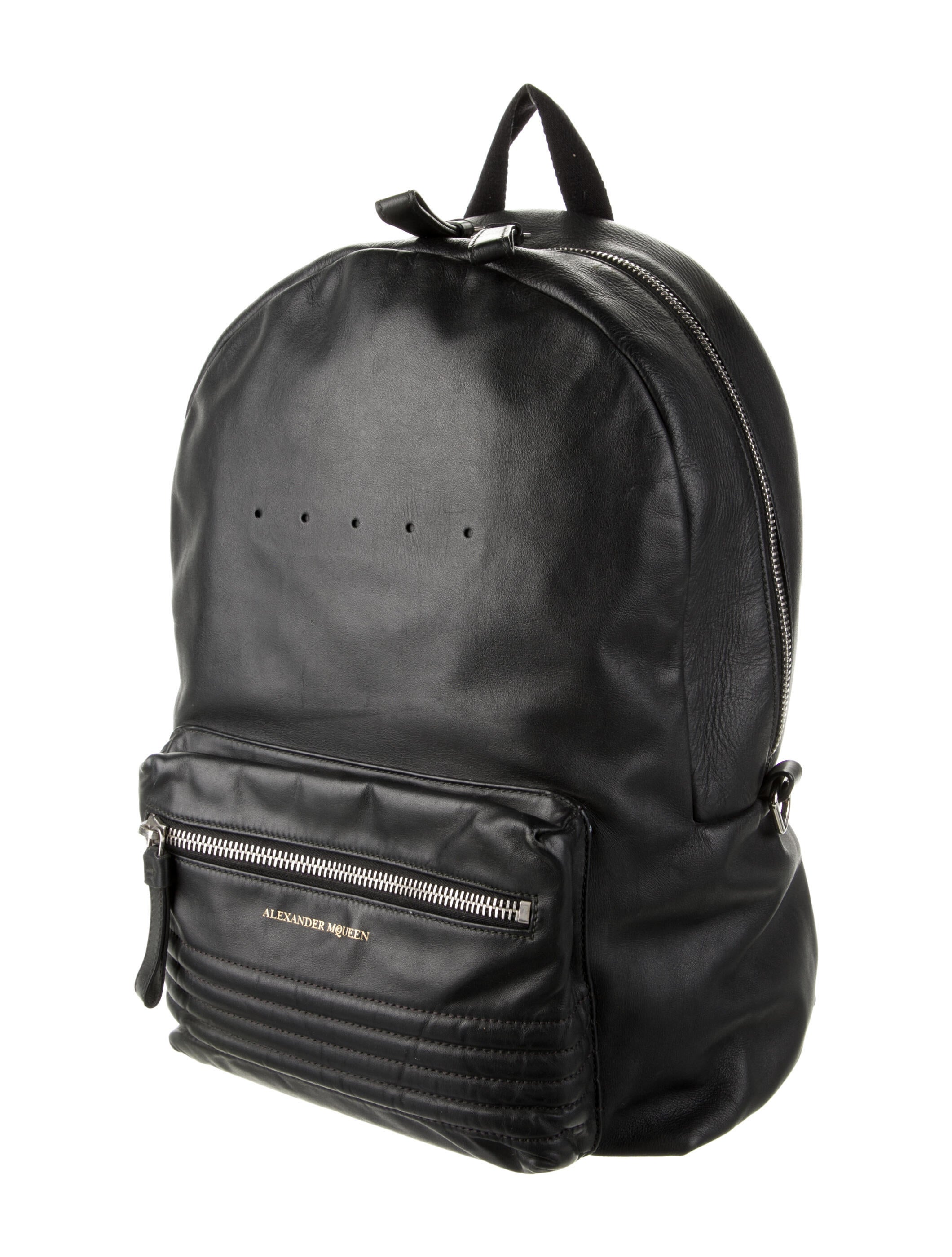Alexander McQueen Leather Backpack Black Backpacks, Bags ALE159595