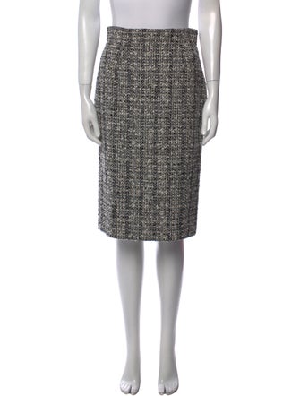 Alexander McQueen Tweed Pattern Knee-Length Skirt