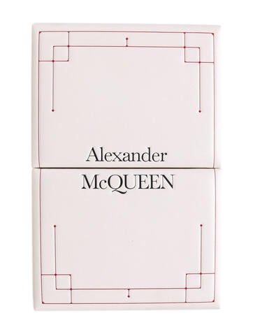 Alexander McQueen Decorative Accents Double Playing Card Set in Leather Holder