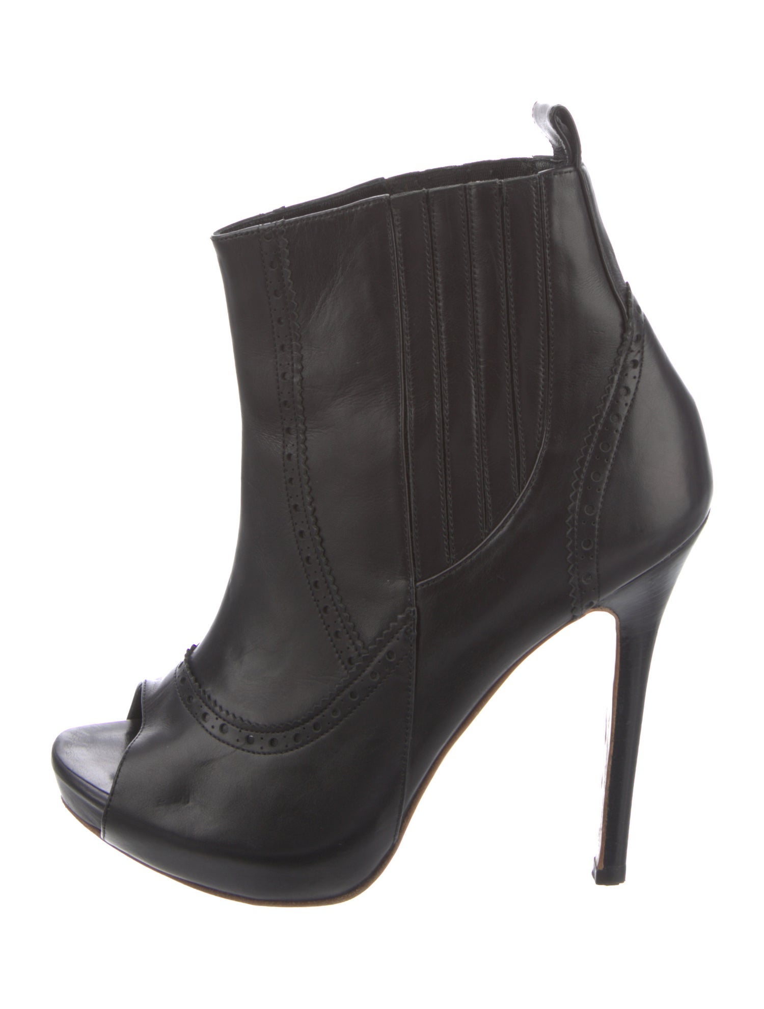 Alexander McQueen Leather Slingback Sandals