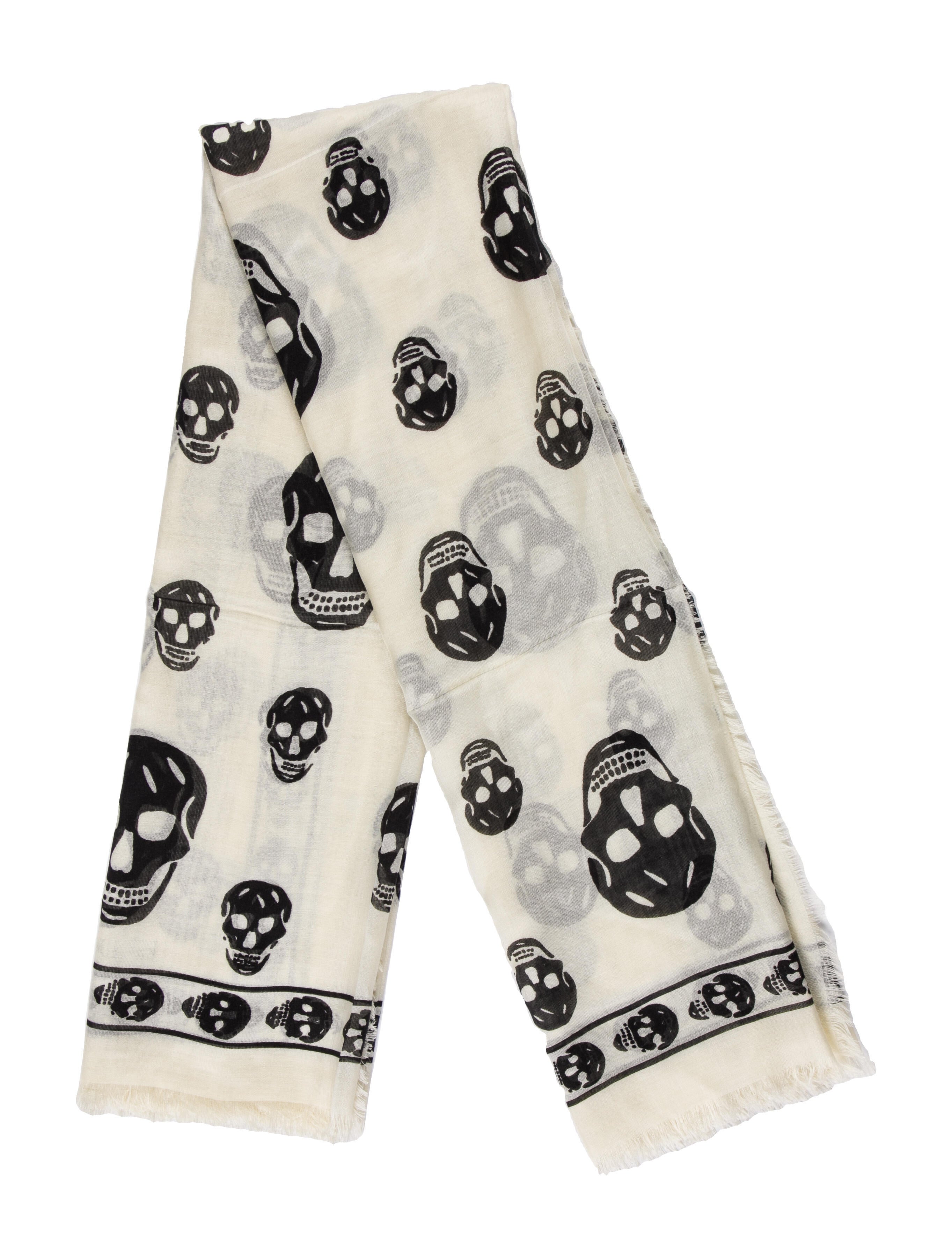 Alexander McQueen Silk Printed Scarf