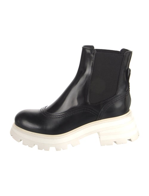 Alexander McQueen Leather Chelsea Boots