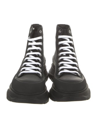 Alexander McQueen Canvas Wedge Sneakers