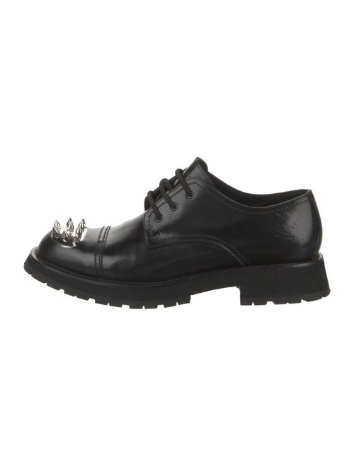 Alexander McQueen Leather Studded Accents Derby Shoes