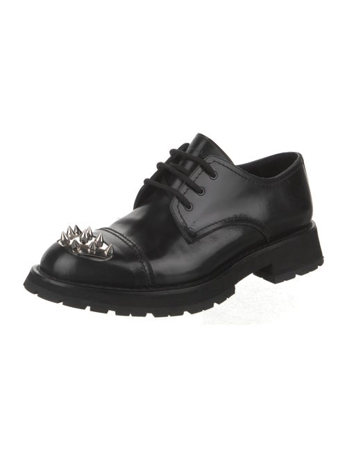 Alexander McQueen Leather Studded Accents Derby Shoes