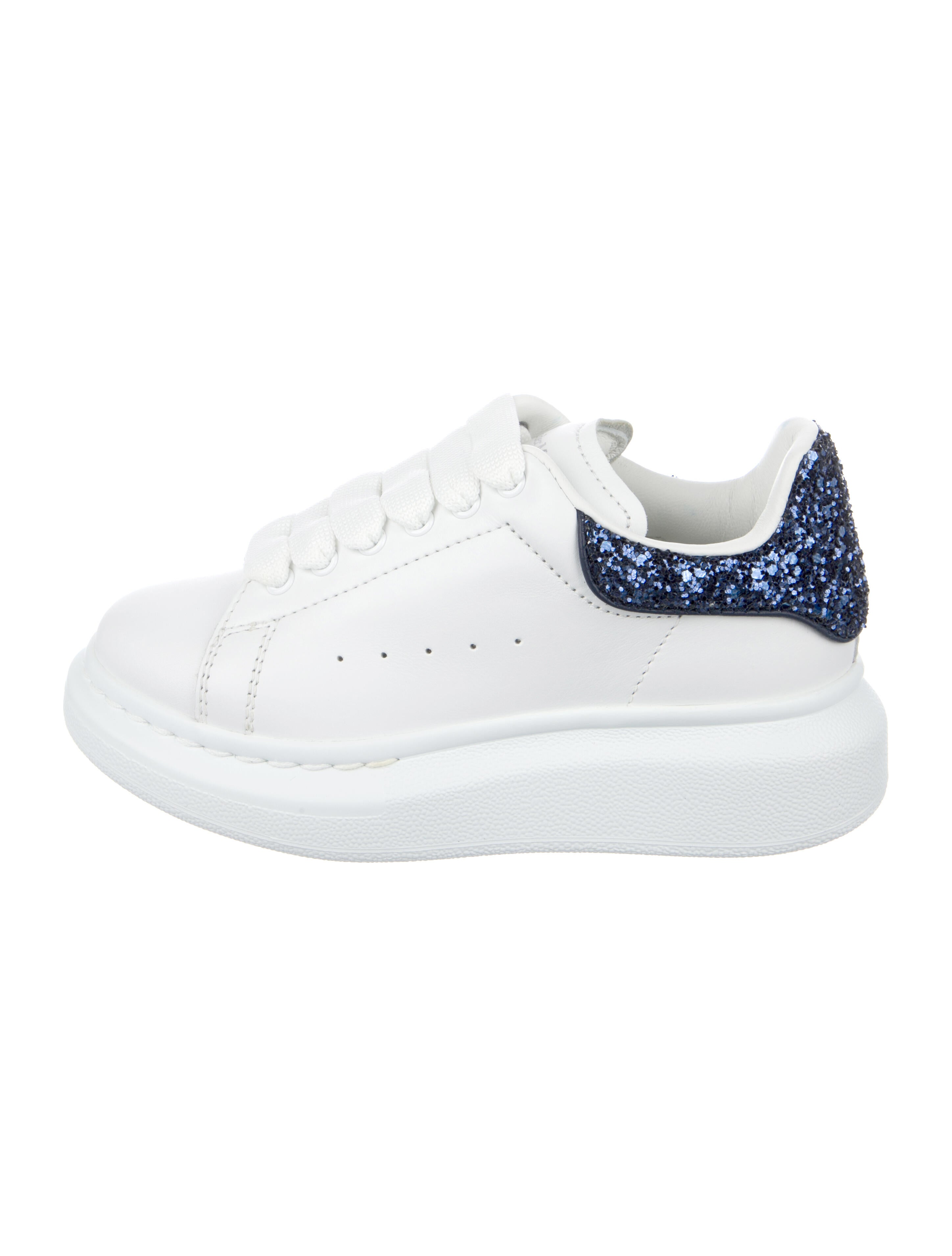 Alexander McQueen Toddler Kids' Glitter OVersized Sneakers White