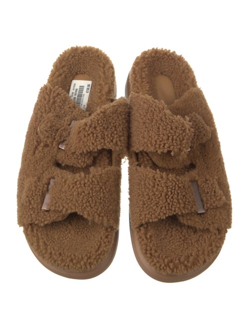 Alexander McQueen Shearling Slides