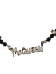 Alexander McQueen Cut-Out Graffiti Logo Necklace