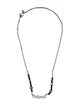 Alexander McQueen Cut-Out Graffiti Logo Chain Necklace