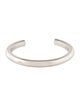 Alexander McQueen Logo Engraved Cuff Bracelet