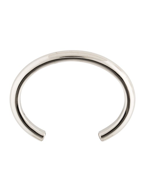 Alexander McQueen Logo Engraved Cuff Bracelet