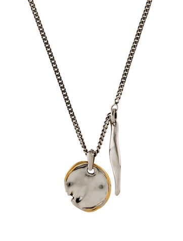 Alexander McQueen Pendant Necklace Medium Molten Double-Pendant Princess