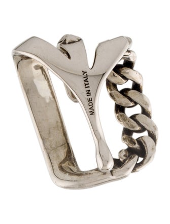 Alexander McQueen Single Pink Chain Ear Cuff