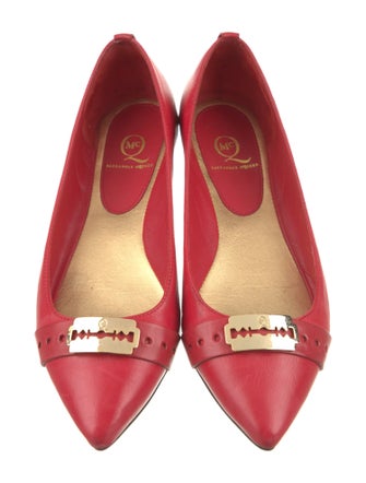 McQ Alexander McQueen Skull Leather Ballet Flats