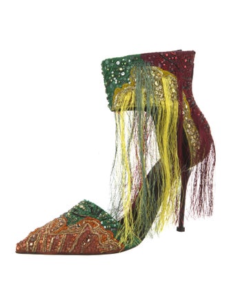 Alexander McQueen Printed Crystal Embellishments Pumps