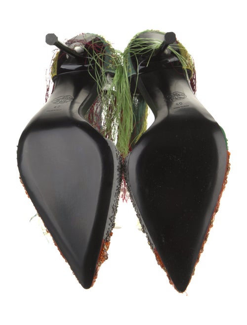 Alexander McQueen Printed Crystal Embellishments Pumps