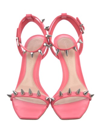 Alexander McQueen Spike Accents Leather Sandals