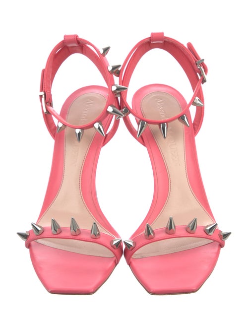 Alexander McQueen Spike Accents Leather Sandals