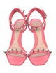 Alexander McQueen Spike Accents Leather Sandals