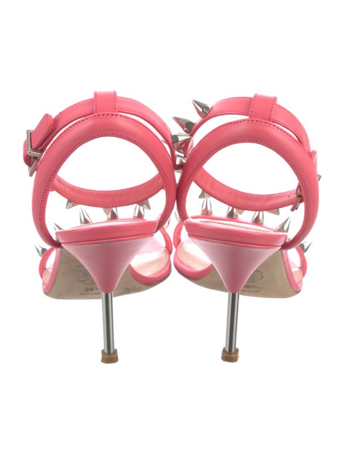 Alexander McQueen Spike Accents Leather Sandals