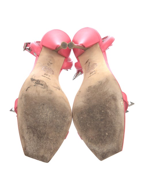 Alexander McQueen Spike Accents Leather Sandals